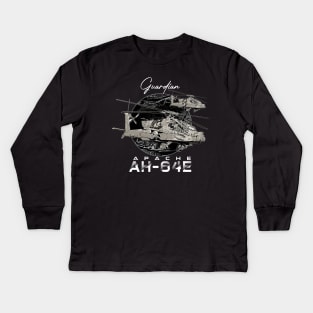 AH-64 Apache helicopter Kids Long Sleeve T-Shirt